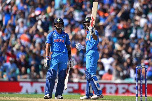 Virat Kohli mimicked Shikhar Dhawan's batting stance in a video posted on his Twitter handle