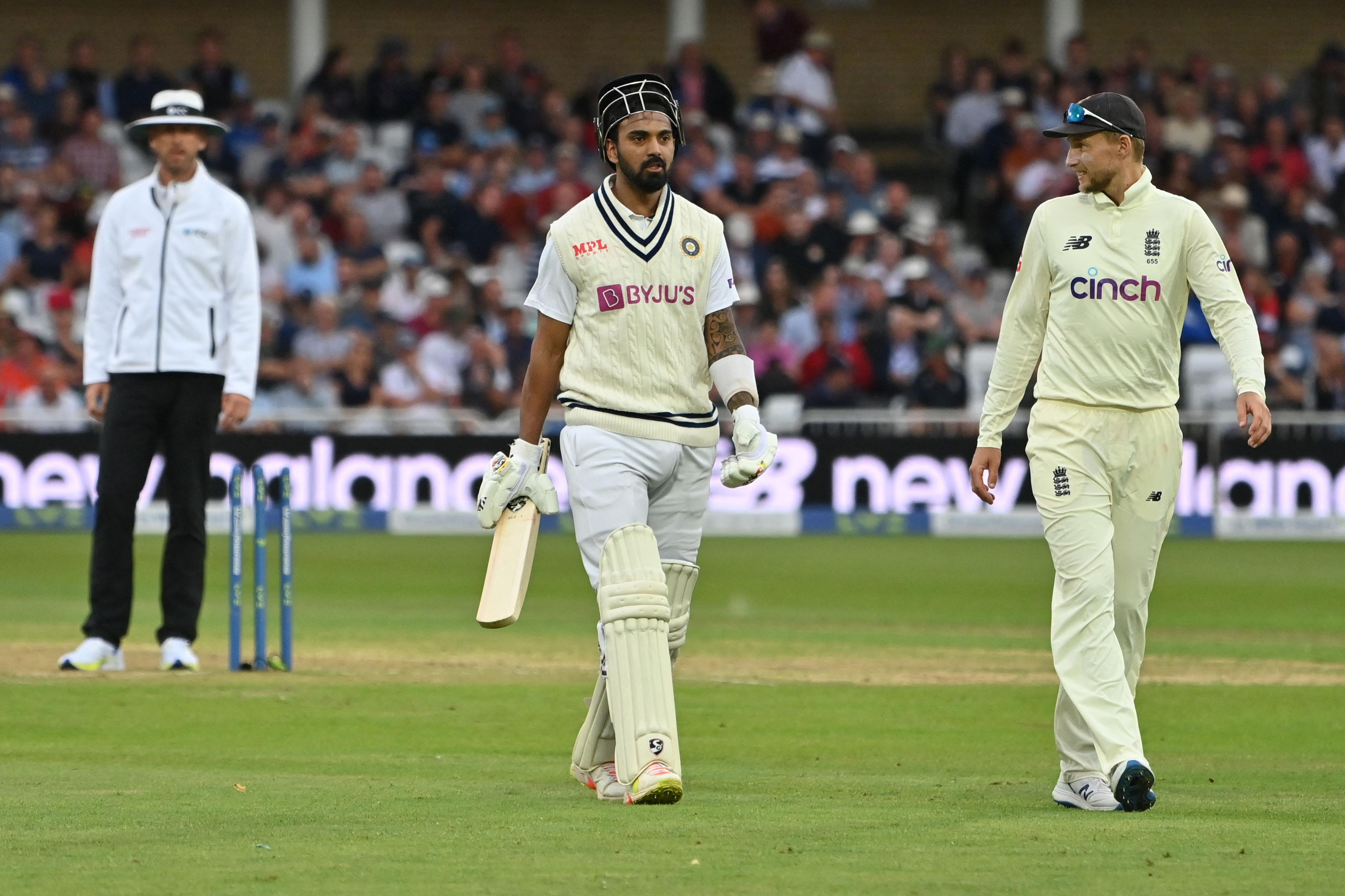 KL Rahul stood out for the visitors on day two