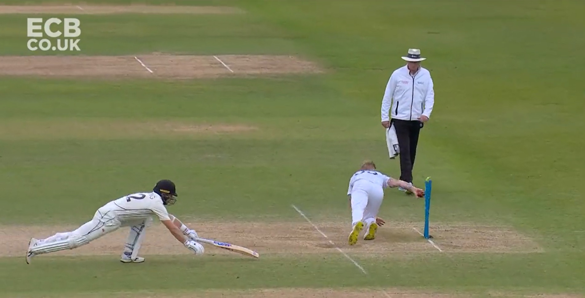 Ben Stokes brings out ‘no-look’ run-out against New Zealand during second Test.