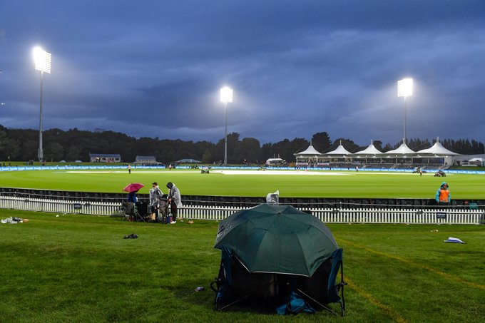 Rain ruins New Zealand’s easy win in Christchurch.