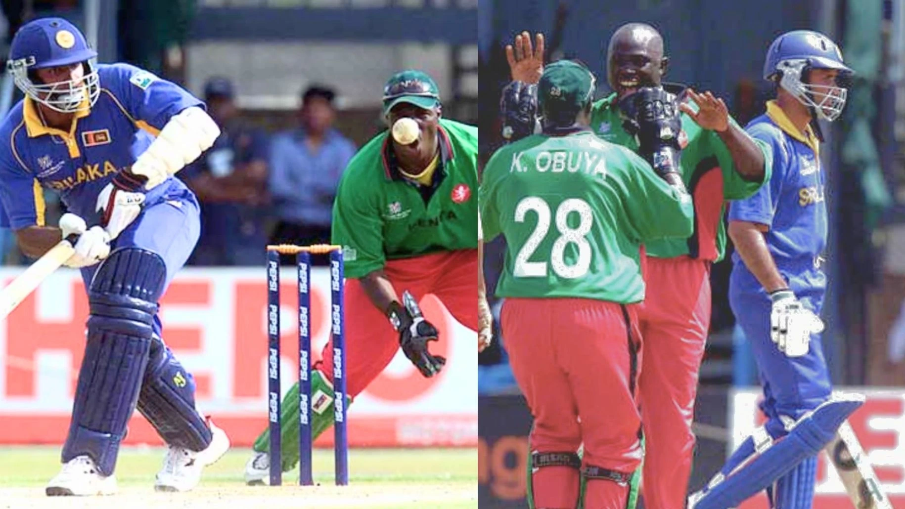 Kenya shocked Sri Lanka in World Cup on 24 February 2003.