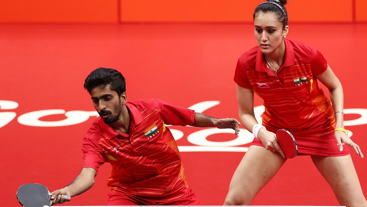 A file image of Manika Batra and G Sathiyan.