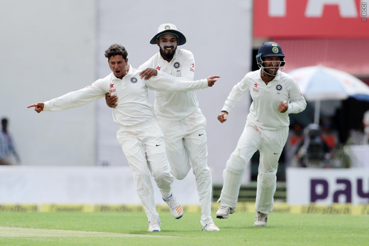 Kuldeep Yadav picked up four wickets in the Dharamsala Test