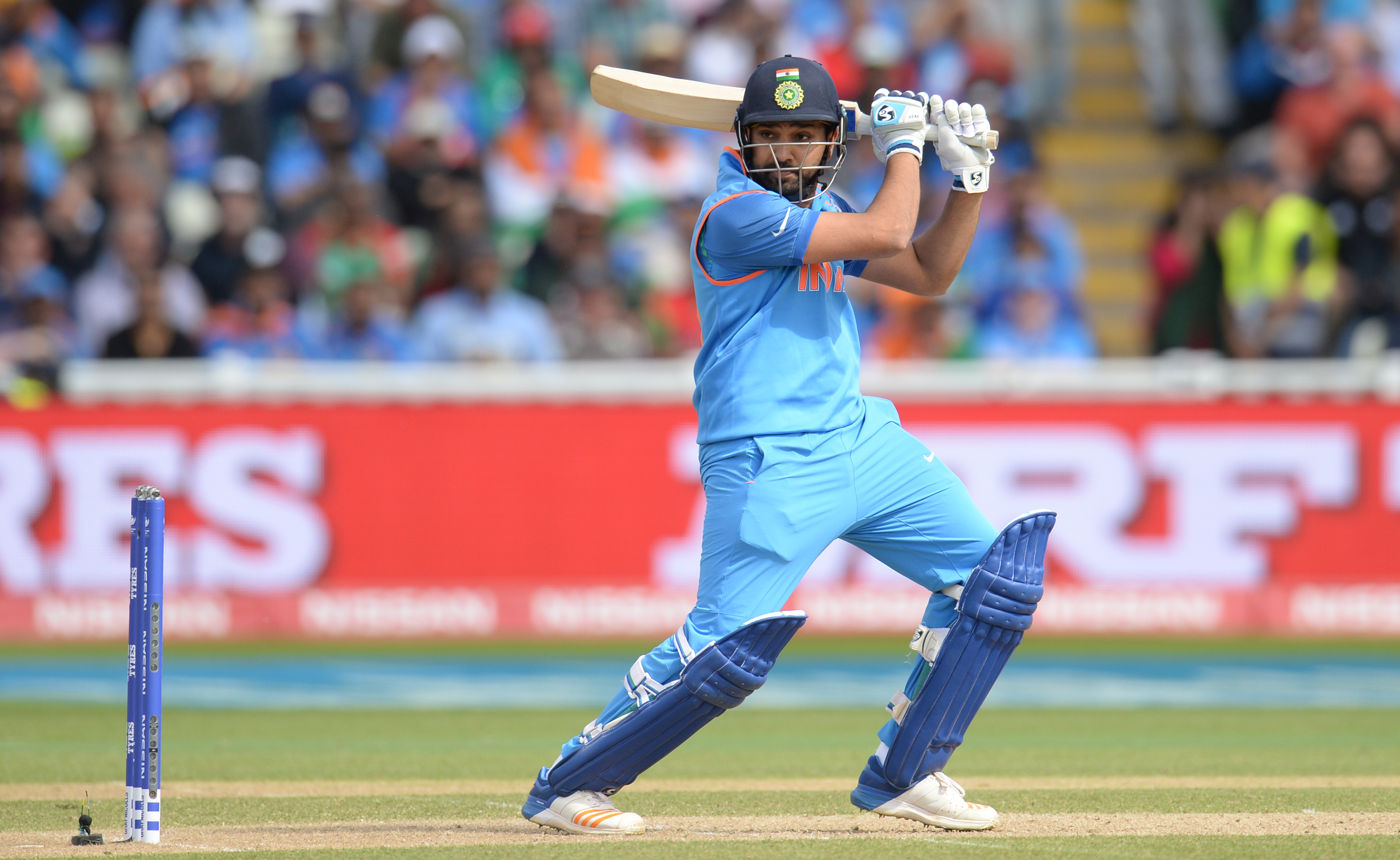 VIDEO | Rohit Sharma vents his frustration on pads after missing out on ton in Mohali