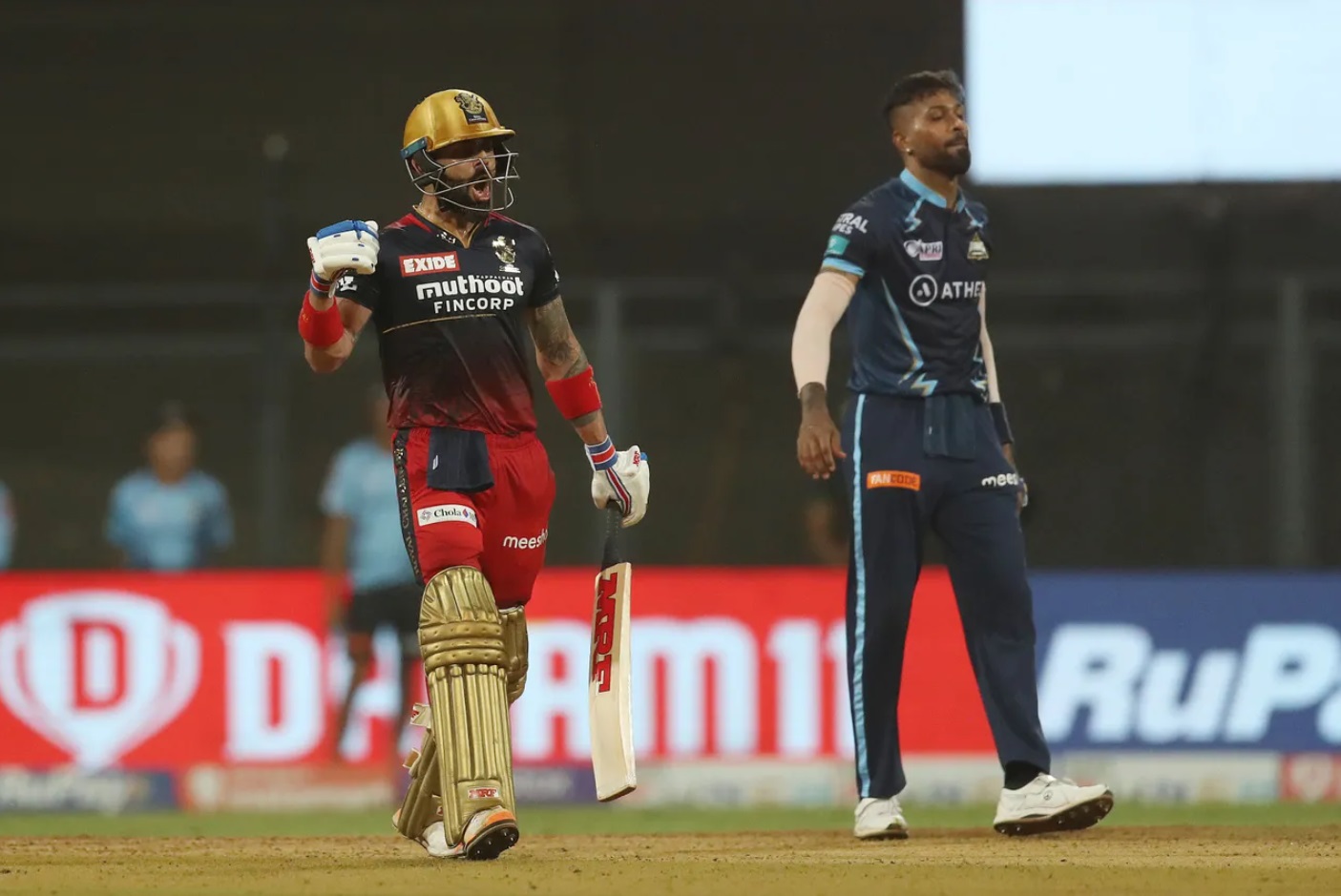 Virat Kohli was adjudged Man of the Match for his fine 54-all 73 vs GT.