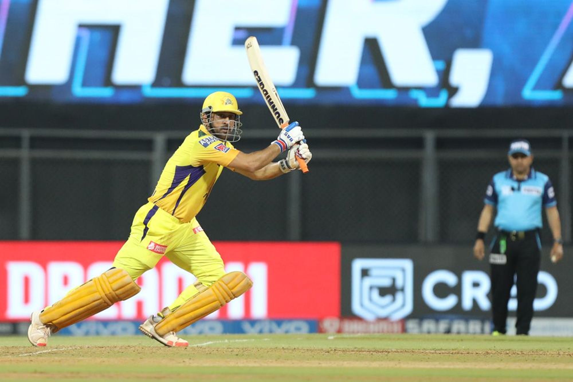 MS Dhoni scored a fifty in the first game of IPL 2022 against KKR.