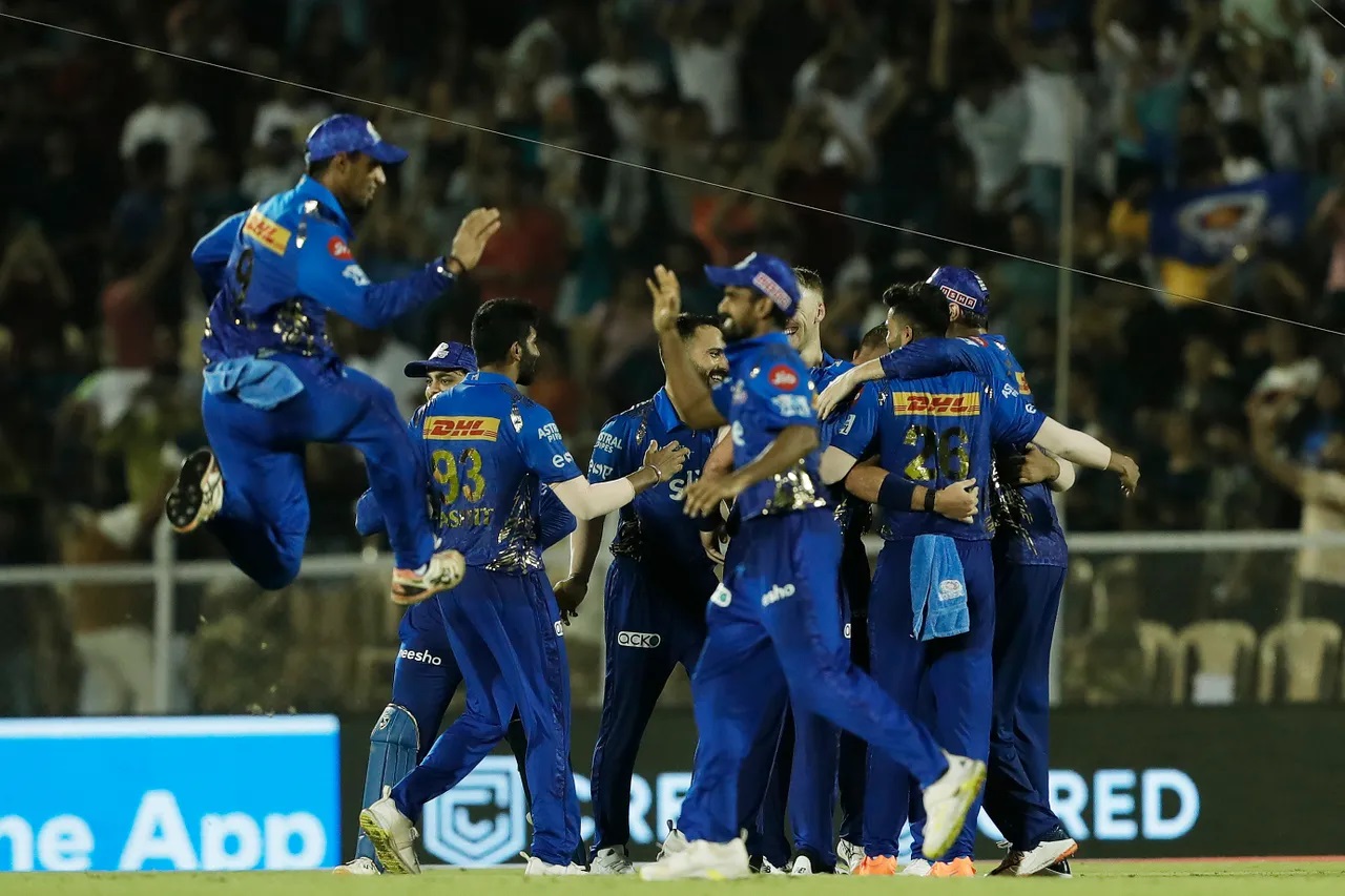 Mumbai Indians defeated Gujarat Titans in a thrilling game.