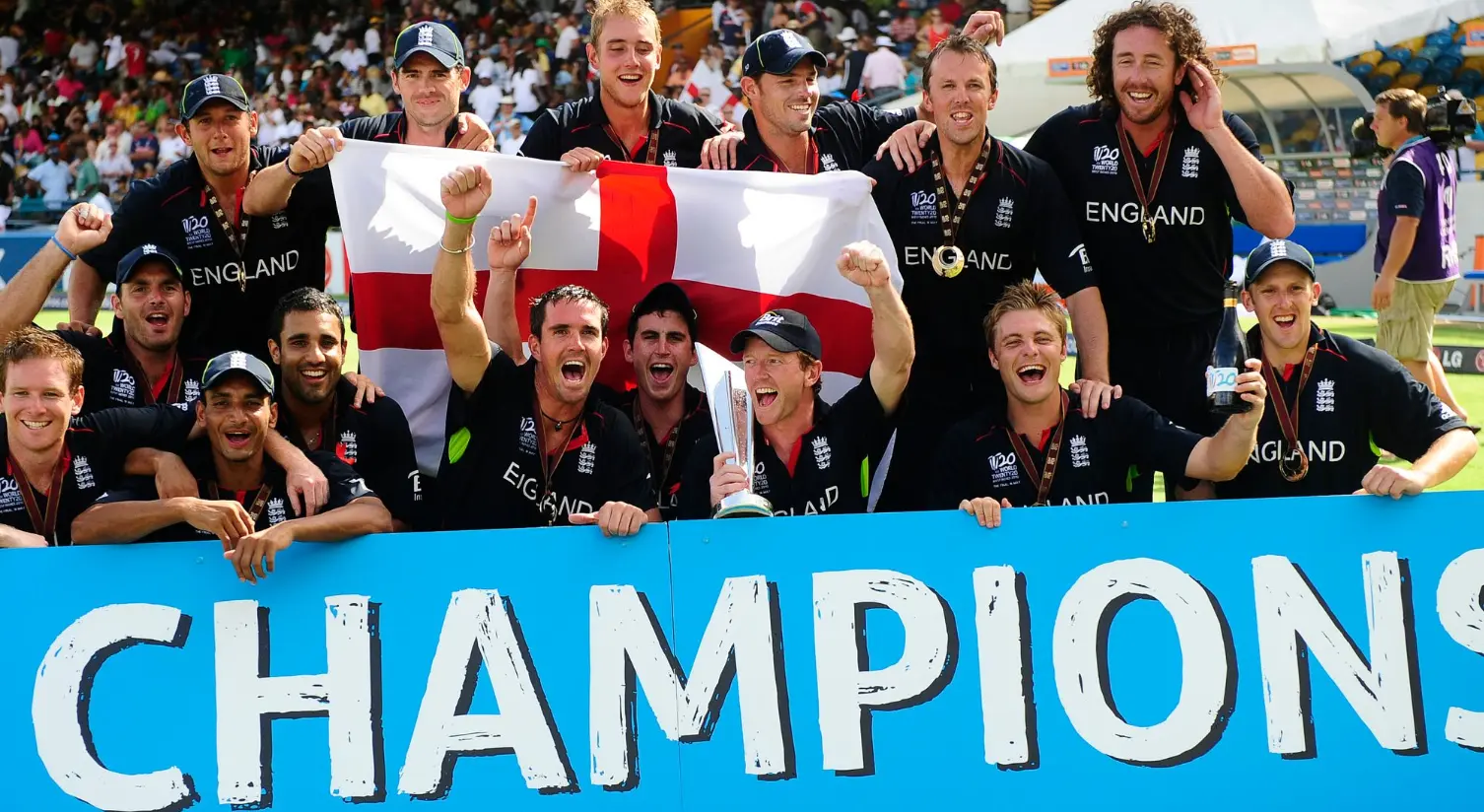 England defeated Australia in the 2010 T20 World Cup Finals.