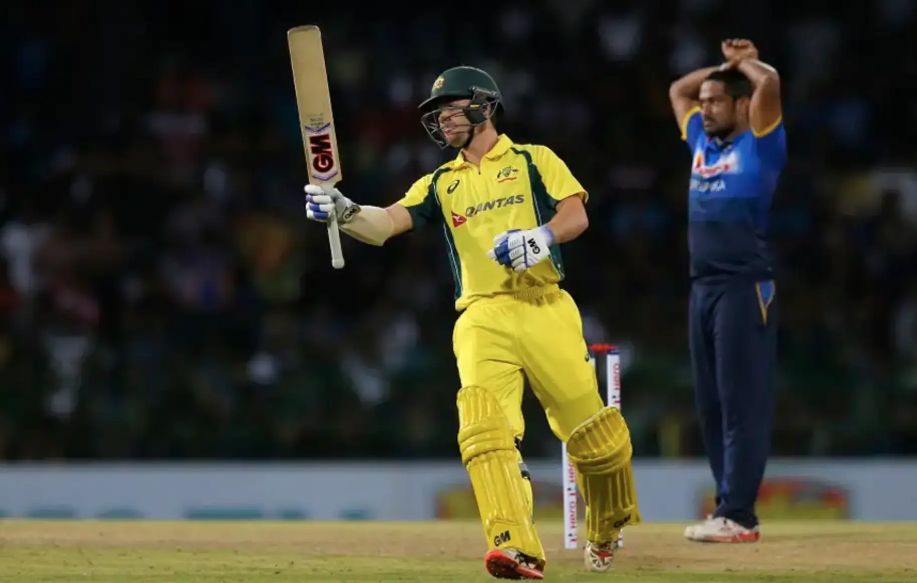 Australia defeated Sri Lanka by 4 wickets.