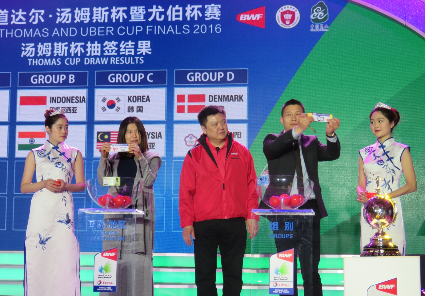 India grouped with Indonesia in Thomas Cup