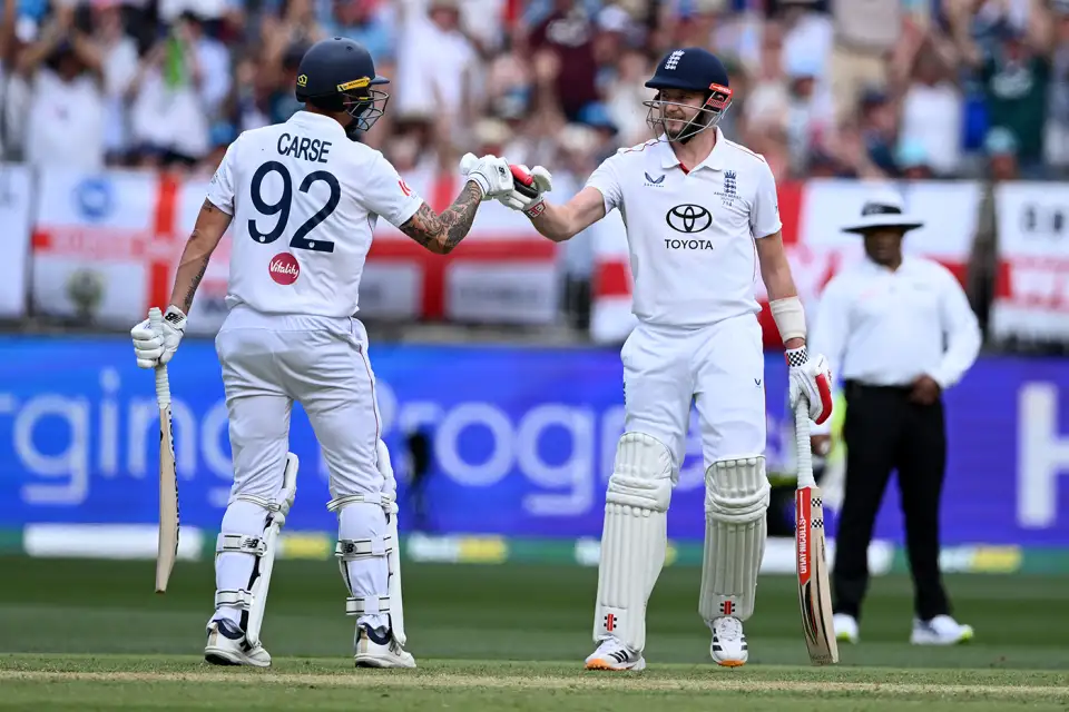 Gus Atkinson top-scored for England in the second innings with 37 to set Australia a target of 205 in the Ashes opener in Perth