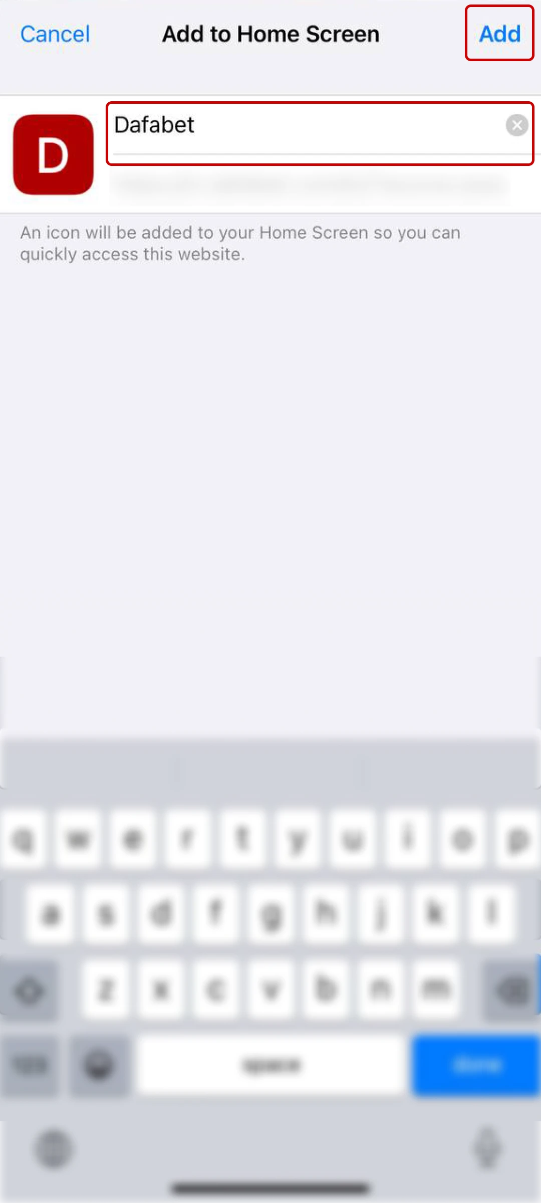 Scroll down and look for the option Add to Home Screen.