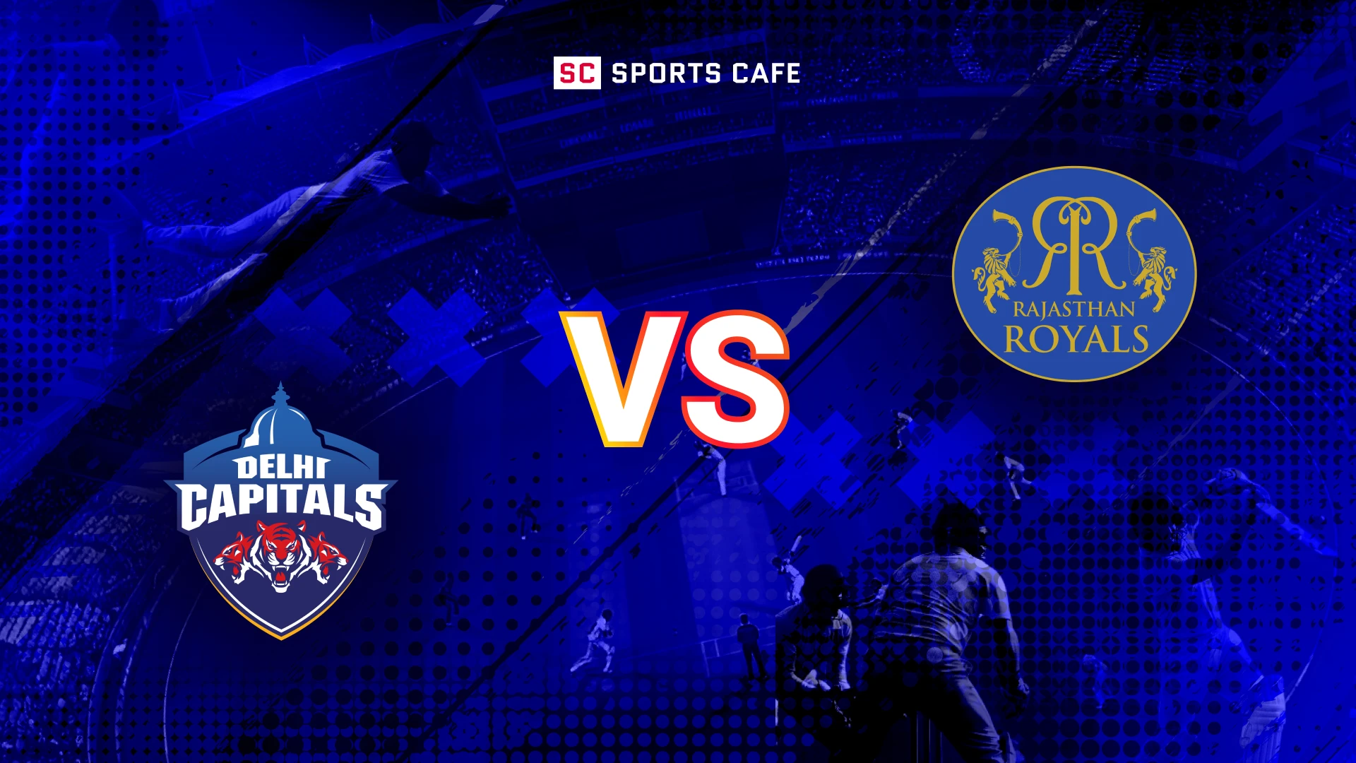 A side-by-side comparison of Delhi Capitals and Rajasthan Royals.