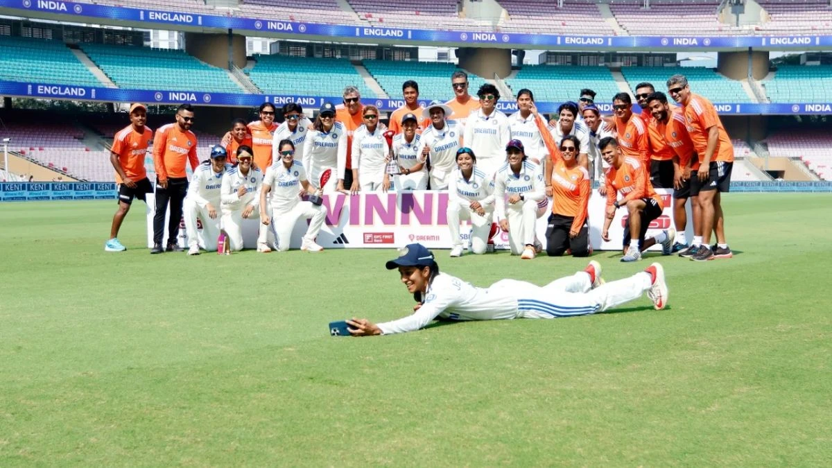 India Womens Secure Historic Test victory over England on December 16, 2023.