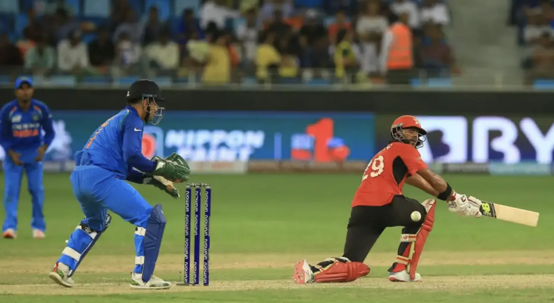 India defeated Hong Kong by 26 runs.