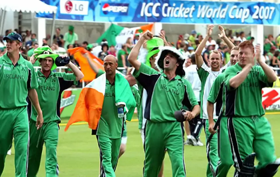 Ireland defeats Pakistan by 3 wickets.
