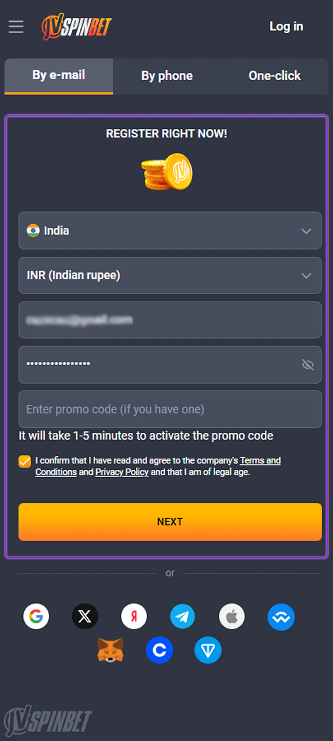 Finish the account verification process to create account.