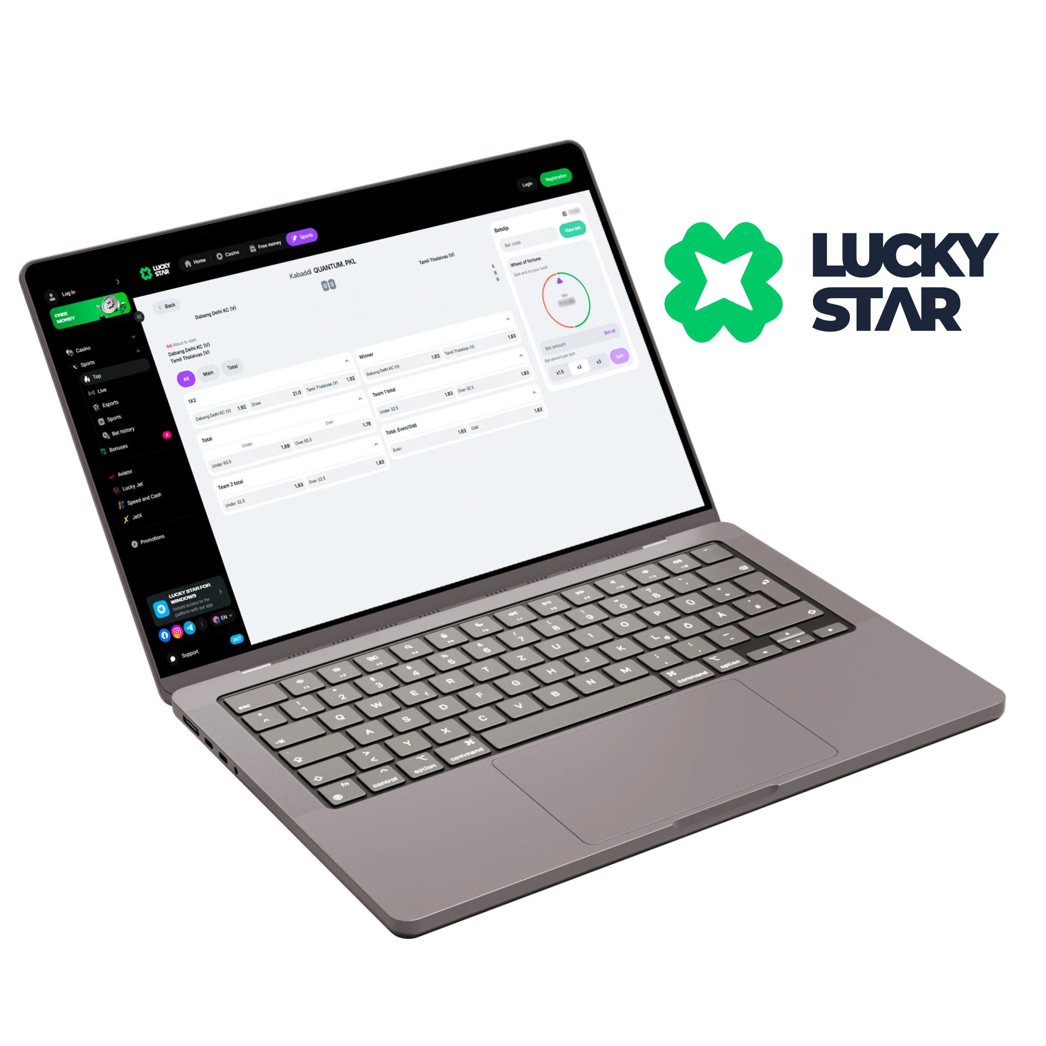 Lucky Star offers Kabaddi bettors a solid welcome boost when they make their first deposit.