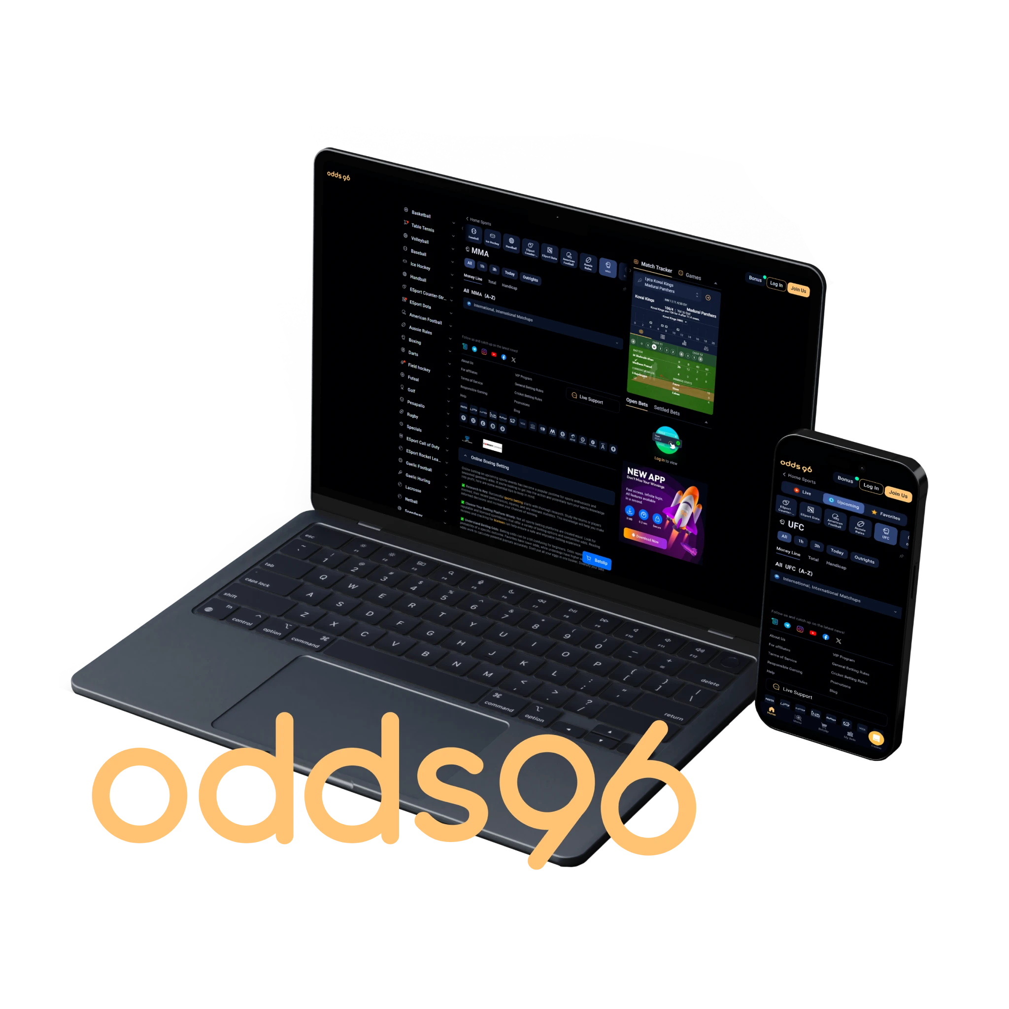 Odds96 - Best MMA betting platform for live UFC markets.