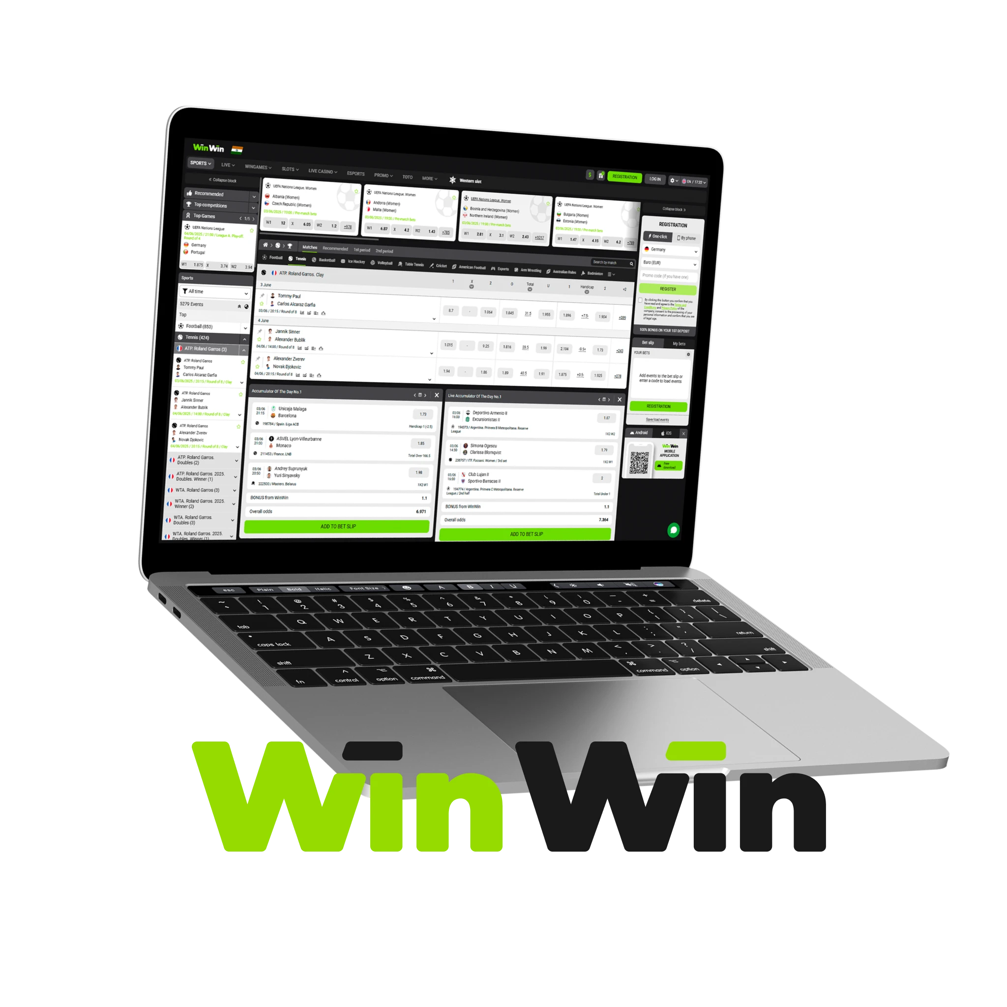 Online Tennis Betting Site in India — WinWin.