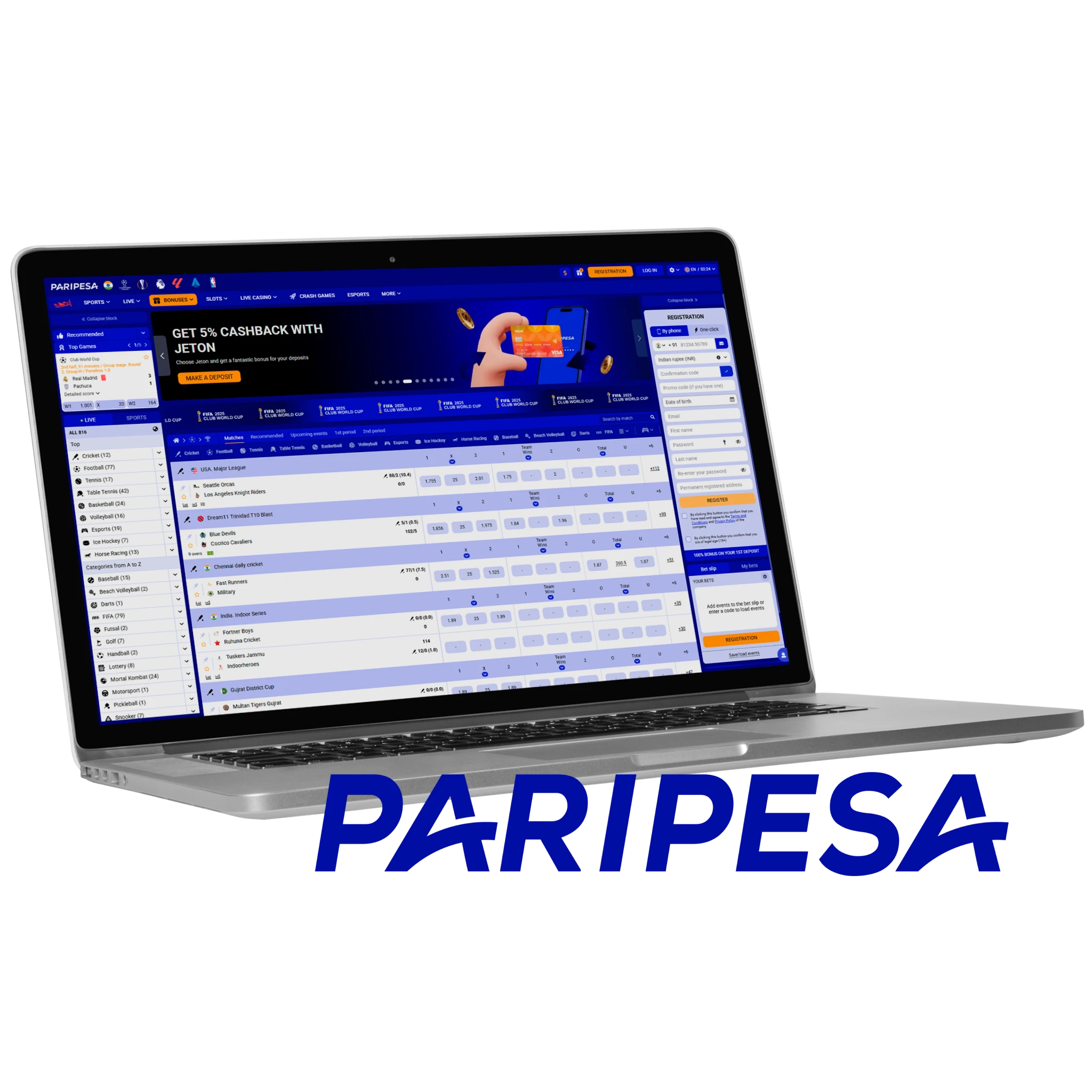 The fastest way to withdraw money from Paripesa is UPI.