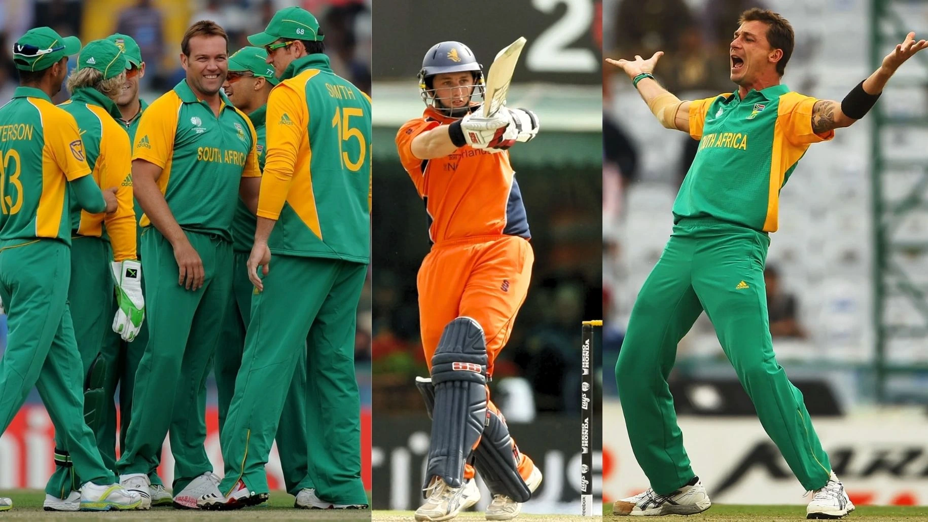 South Africa vs Netherlands, World Cup match on 3 March 2011.