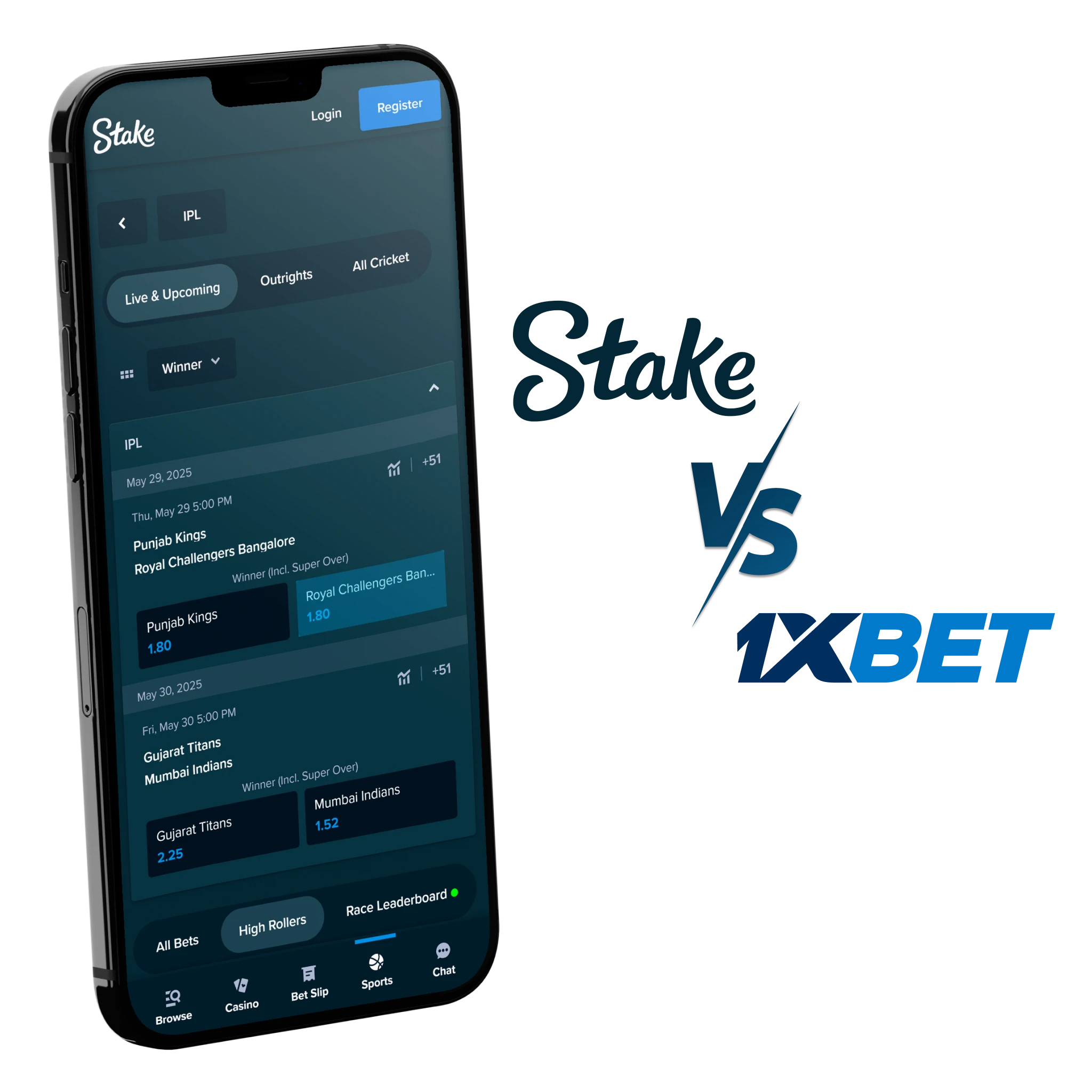 Stake – Great for Crypto Users and Fast Registration.