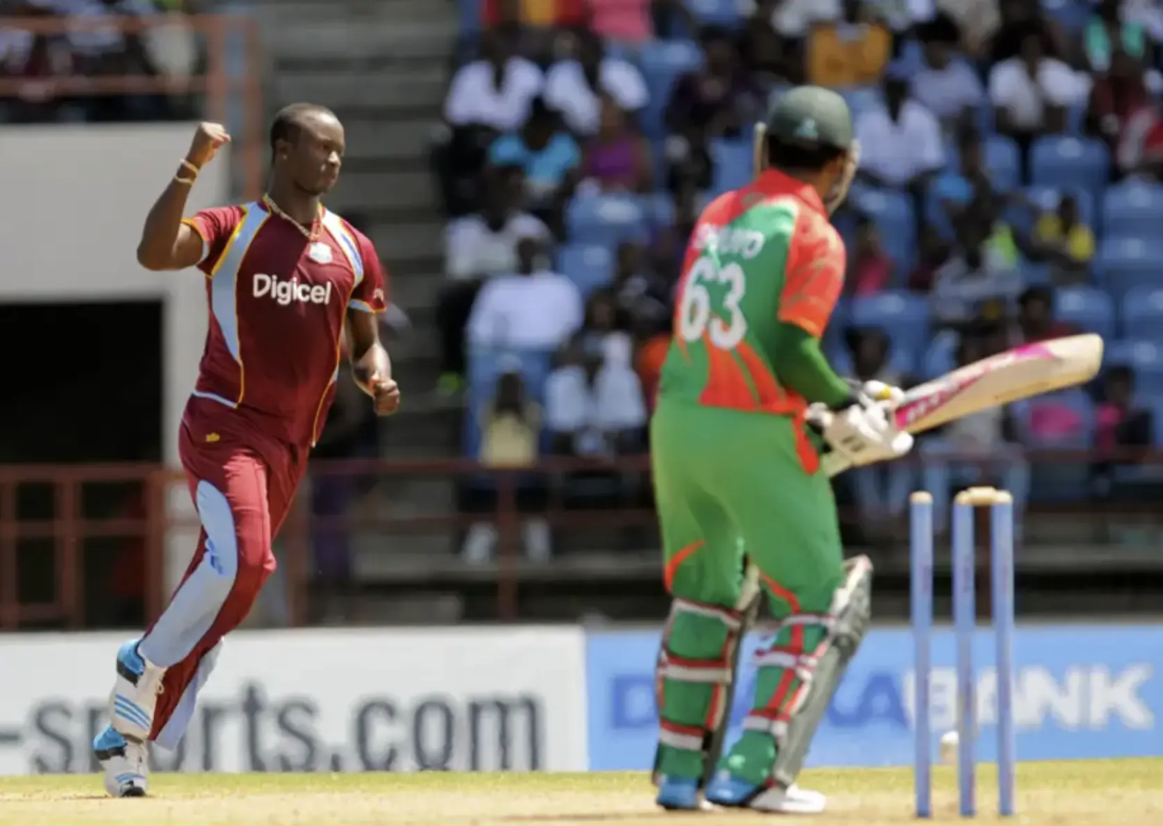 West Indies defeated Bangladesh by 177 runs.